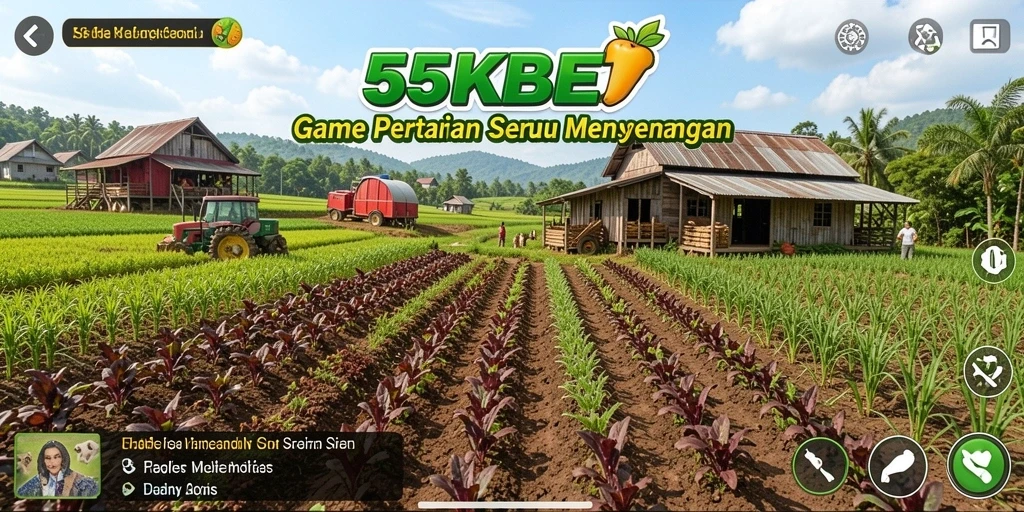 Gameplay menarik di 55KBET dengan berbagai aktivitas bertani.