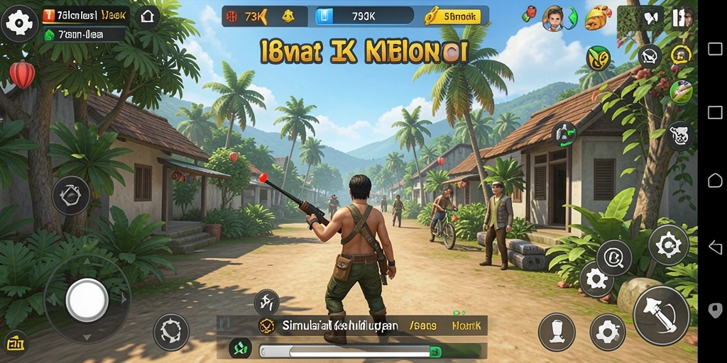 Tampilan gameplay menakjubkan dari 73K dengan karakter yang hidup.