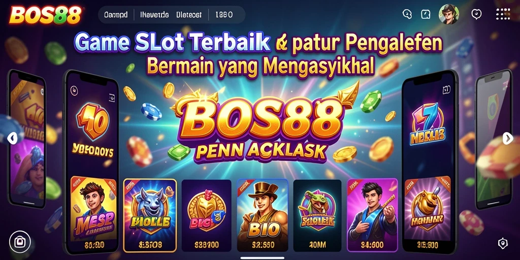 Tampilan menarik dari gameplay Slot BOS88 yang penuh warna.