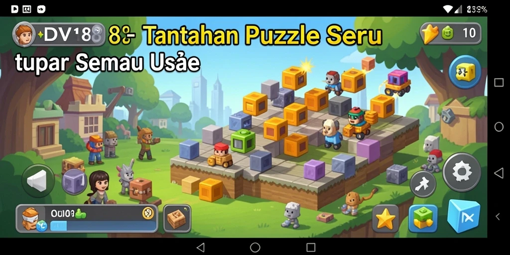 Screenshot gameplay DV188 menampilkan tantangan puzzle yang mengasyikkan.