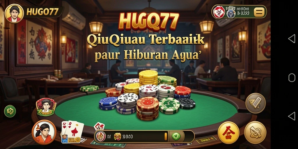 Tampilan gameplay QiuQiu yang menarik dan seru di HUGO77.