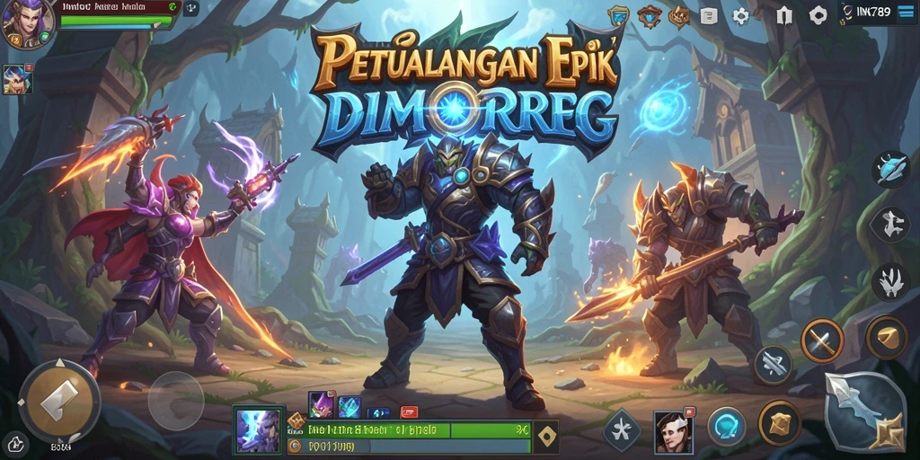 Tampilan gameplay menarik dari INK789 dalam dunia MMORPG.