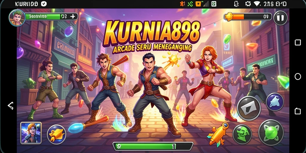 Tampilan gameplay seru dari KURNIA898 dengan tantangan arcade yang menarik.