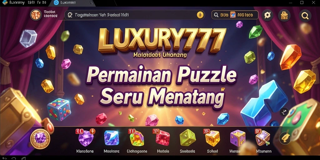 Tampilan gameplay LUXURY777 yang menarik dan penuh warna.