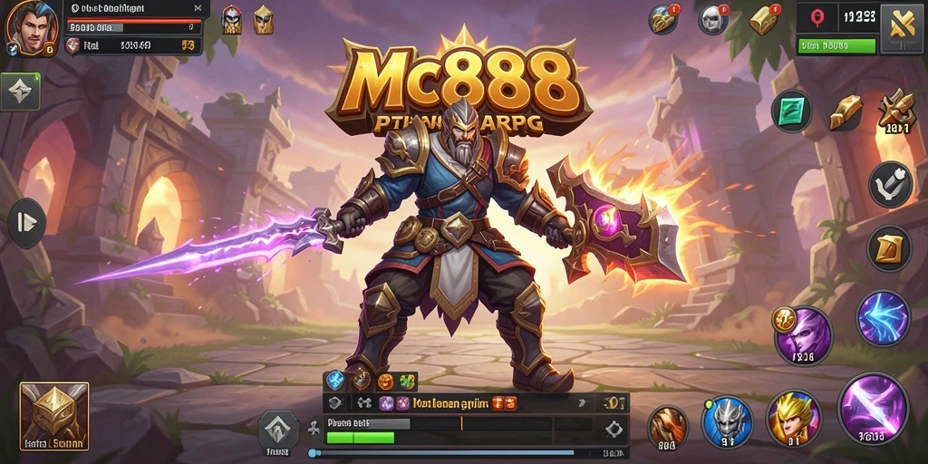 Tampilan gameplay ARPG yang menegangkan di MC888.