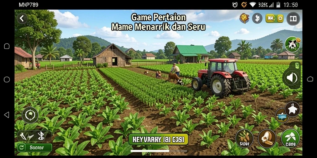 Tampilan gameplay menarik di MVP789 dengan aktivitas pertanian yang seru.