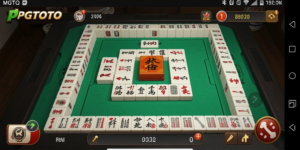 Tampilan screenshot PGTOTO menampilkan gameplay Mahjong yang seru dan menantang.