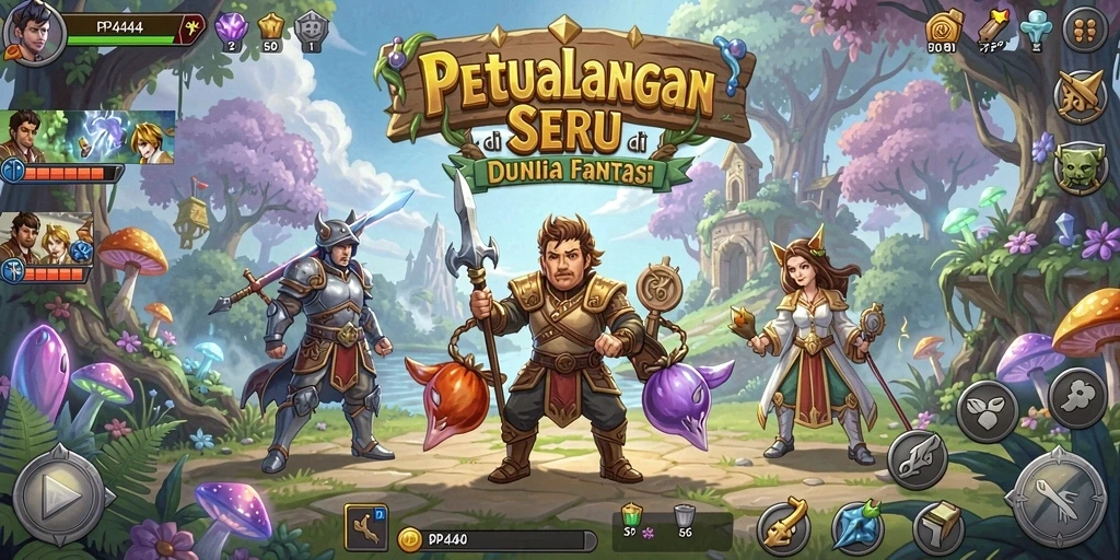 Tampilan gameplay <strong>PP444</strong> yang memukau dan penuh aksi petualangan.
