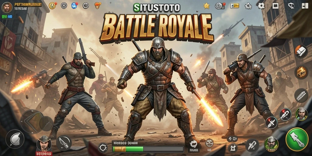 Tampilan gameplay seru di SITUSTOTO saat bertahan hidup dalam pertempuran.
