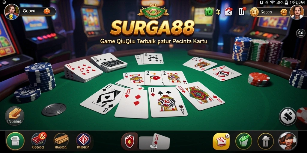 Screenshot gameplay QiuQiu SURGA88 yang menarik.