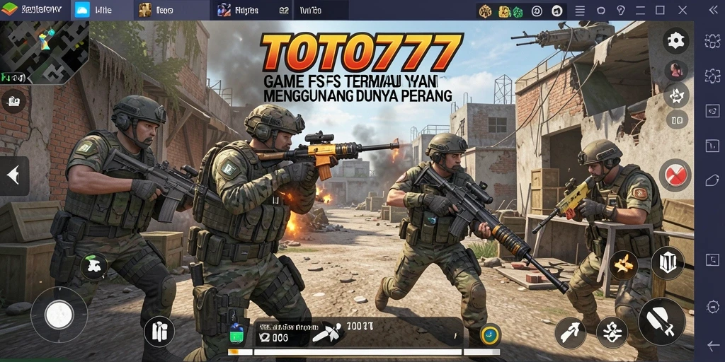 Screenshot gameplay TOTO777 menampilkan adegan pertempuran yang epik dan intens.