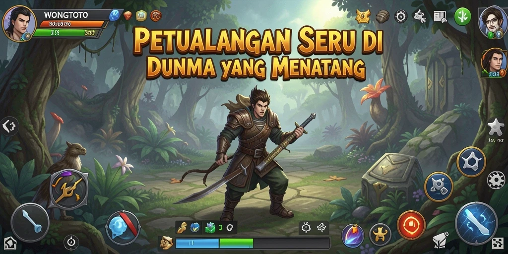Screenshot utama WONGTOTO menampilkan aksi eksplorasi mendebarkan.